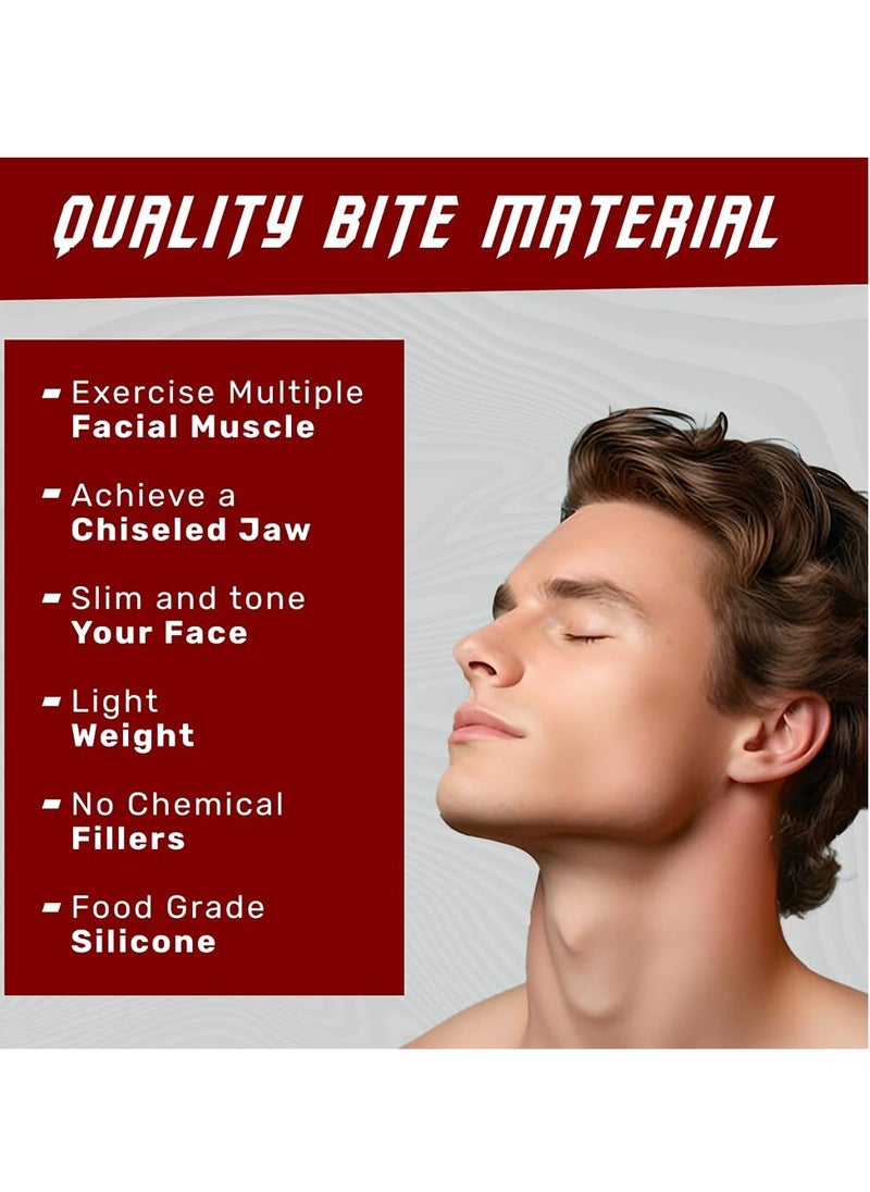 Cuken 2 Piece Grey Jaw Exerciser Chisel Ball Trainer Face Exerciser Lift Fitness, Neck Toning and Double Chin Exercise Device for Facial line  - Image 2