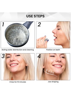 Cuken 2 Piece Grey Jaw Exerciser Chisel Ball Trainer Face Exerciser Lift Fitness, Neck Toning and Double Chin Exercise Device for Facial line  - Image 3