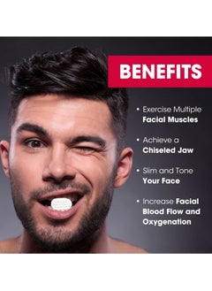 Cuken 2 Piece Grey Jaw Exerciser Chisel Ball Trainer Face Exerciser Lift Fitness, Neck Toning and Double Chin Exercise Device for Facial line  - Image 5
