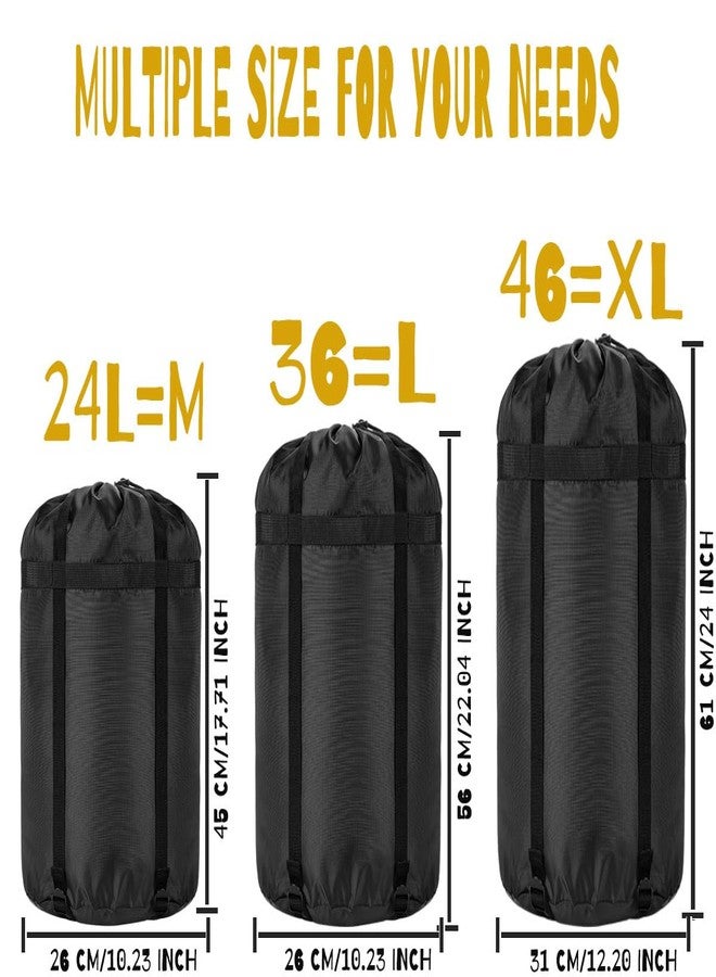 Borogo Compression Stuff Sack, 2-Pack 36L Sleeping Bags Storage Stuff Sack Organizer Waterproof Camping Hiking Backpacking Bag for Travel - Great Sleeping Bags Clothes Camping Hiking - Image 2