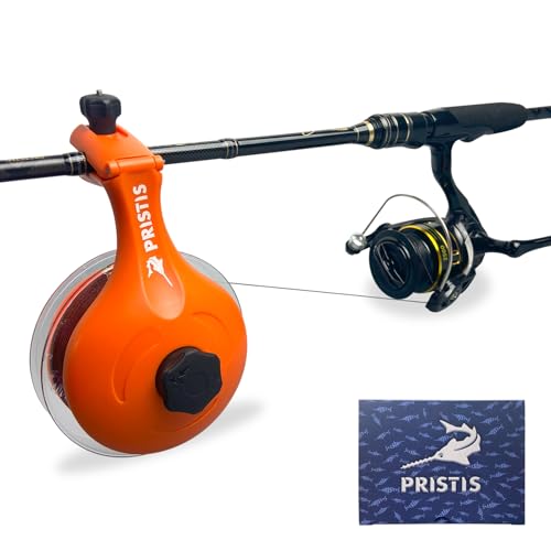 Pristis Fishing Line Winder Reel Spooler with Unwinding System Spool Holder with Handhold Clamps AntiTwist Spooling Station Adjustable Versatile Accessories for Baitcasting and Spinning Reel - Image 1
