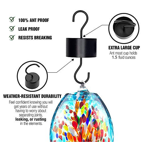 MR.FOAM Ant Moat for Hummingbird Feeders 2 Pack Black - Image 4