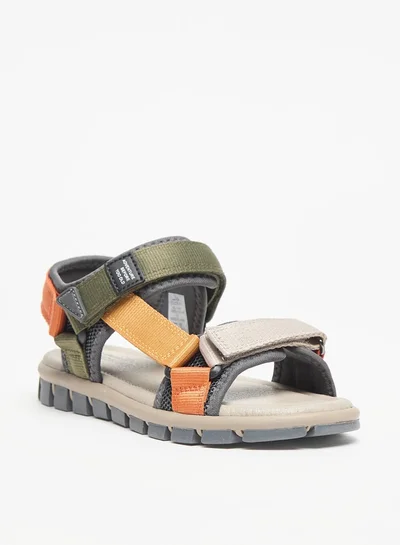 DUCHINI Boys Mister Panelled Sandals with Hook and Loop Closure