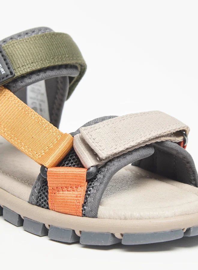 DUCHINI Boys Mister Panelled Sandals with Hook and Loop Closure