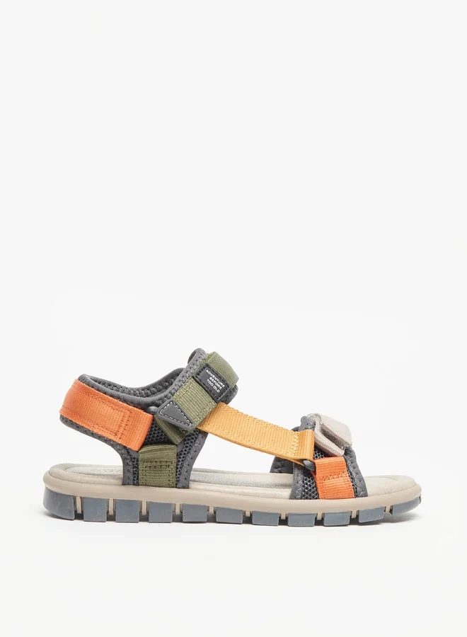 DUCHINI Boys Mister Panelled Sandals with Hook and Loop Closure
