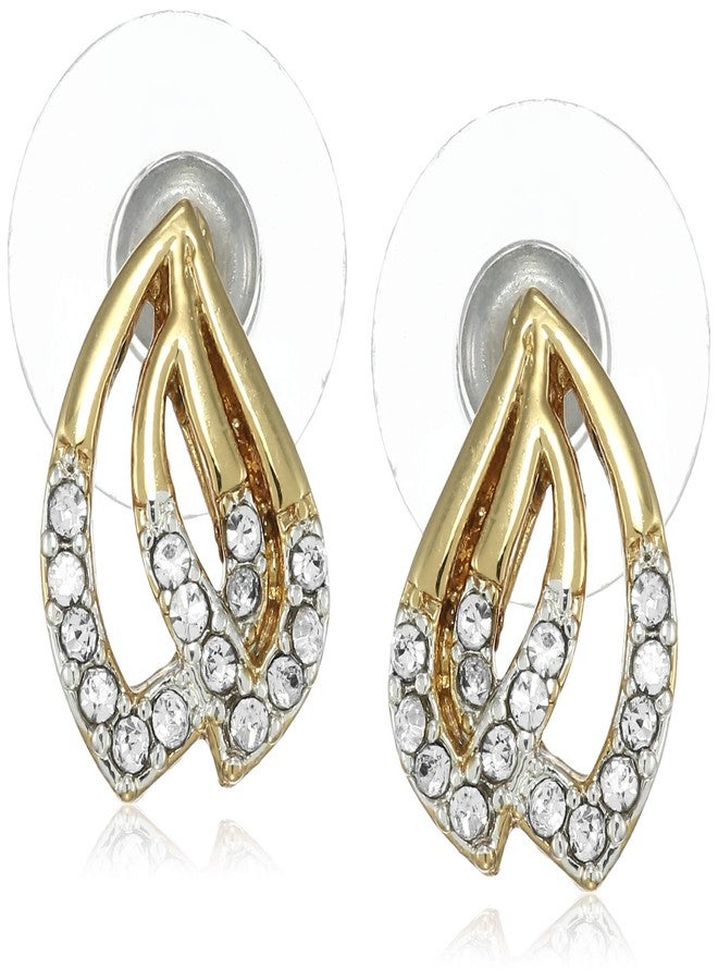 Estele - 24Kt Gold Plated Earrings with Austrain Crystals for Women and Girls - Image 2