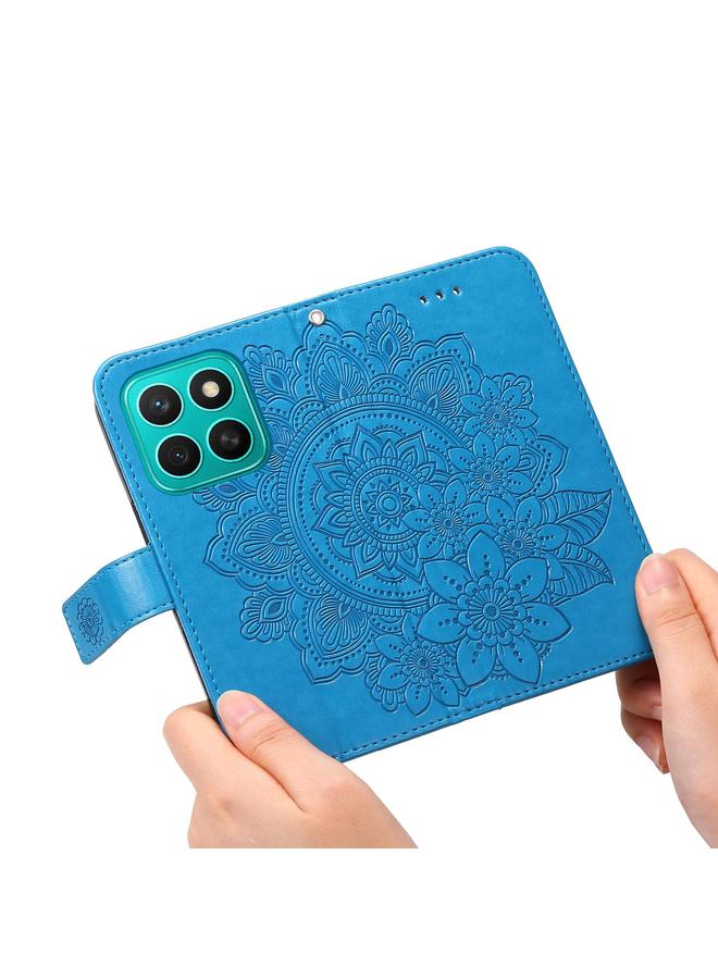 Zaboon Case For Honor X8c 4G Seven-petal Flowers Embossing Leather Phone Case - Image 5