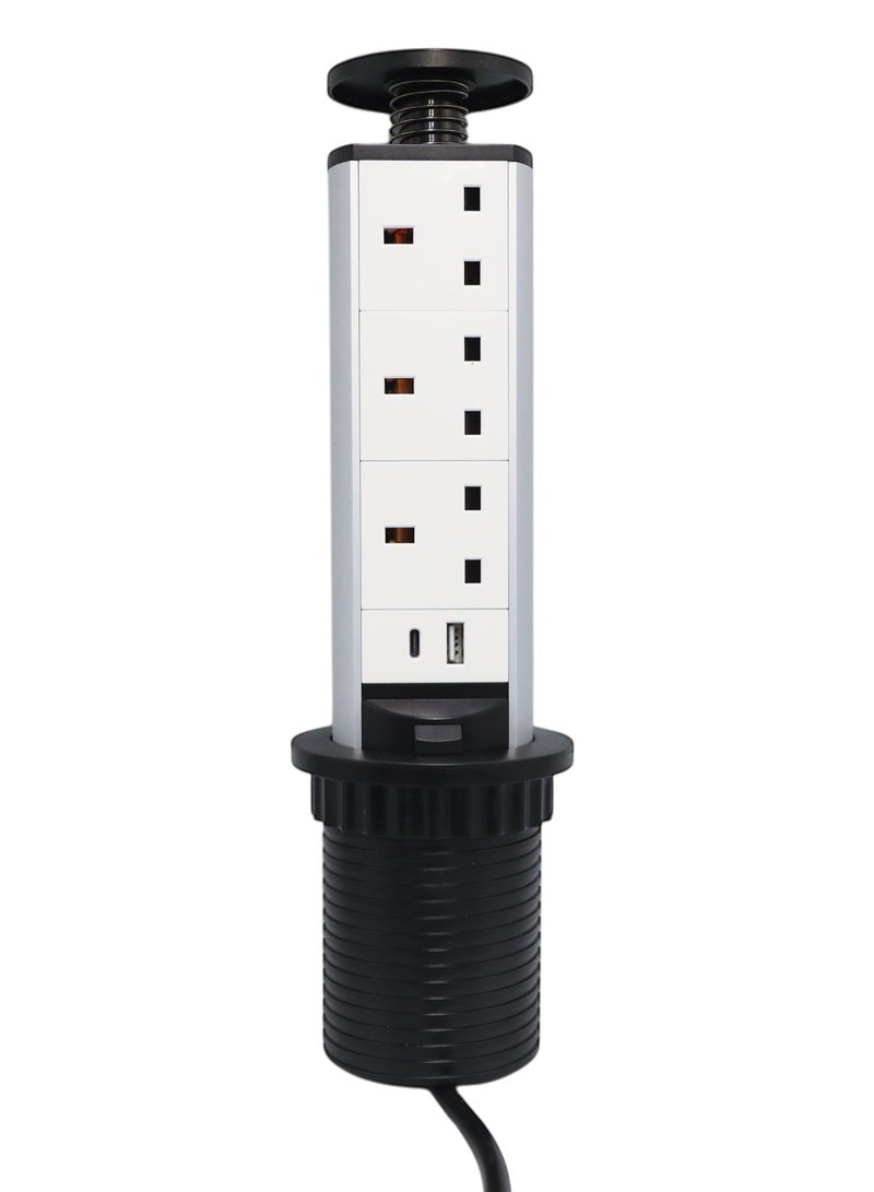 يونايتد باور مقبس طاقة منبثق للطاولة - Image 1