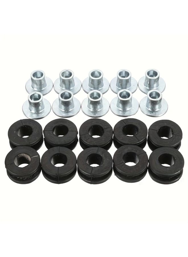 10 Pcs Silicone Rubber Gasket Set for Motorcycle Fairing Brackets Shockproof Cable Ties Bolts Washers and Windshield Pads Durable Weather Resistant Easy to Install Motorcycle Accessories 20 Packs - Image 3