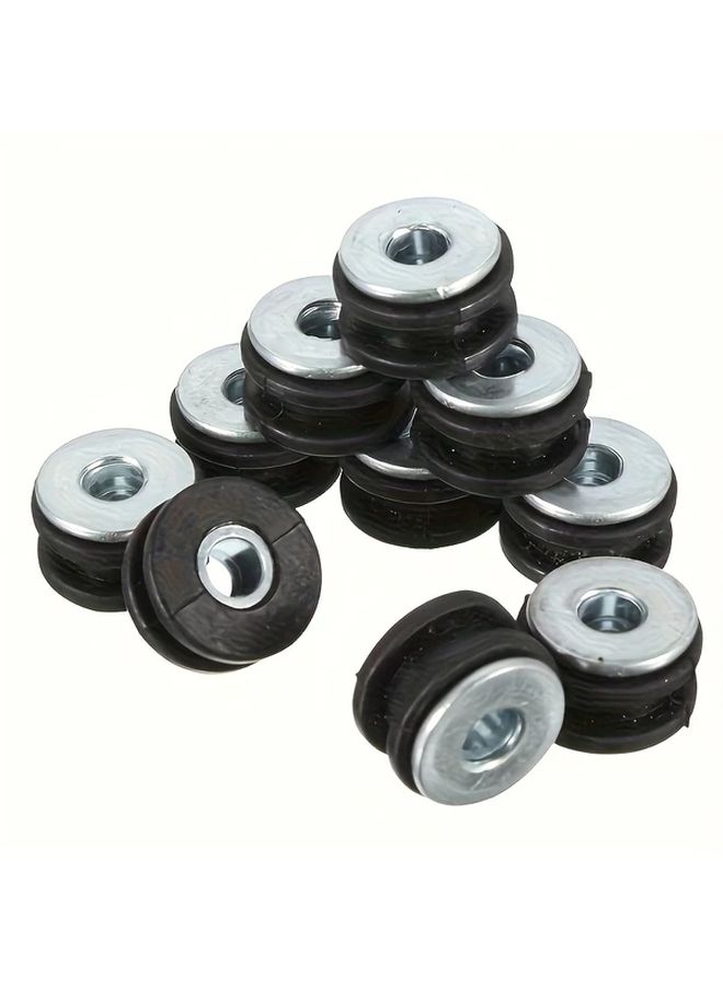 10 Pcs Silicone Rubber Gasket Set for Motorcycle Fairing Brackets Shockproof Cable Ties Bolts Washers and Windshield Pads Durable Weather Resistant Easy to Install Motorcycle Accessories 20 Packs - Image 2