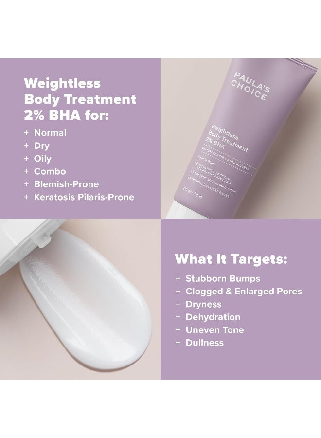 PAULA'S CHOICE 2% Bha Body Spot Exfoliant - Exfoliating & Moisturising Cream - Reduces Bumps, Hydrates & Softens Skin - With Salicylic Acid/Bha & Antioxidants - All Skin Types - 210 Ml - Image 4