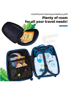 Generic Kids Luggage Set Kids Luggage and Backpack Toddler Lightweight Trolley Case with Spinner Wheels Hardside Carry-On Suitcase for Boys and Girls (Blue)  - Image 4