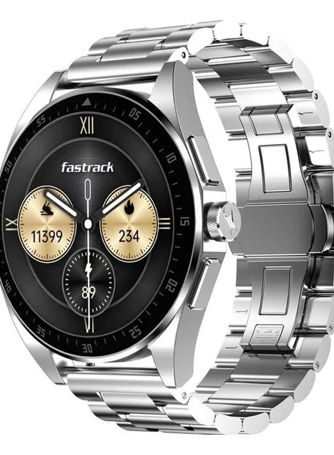 TITAN Unisex Digital Display Watch With Silver Metal Strap - 38123SM01
