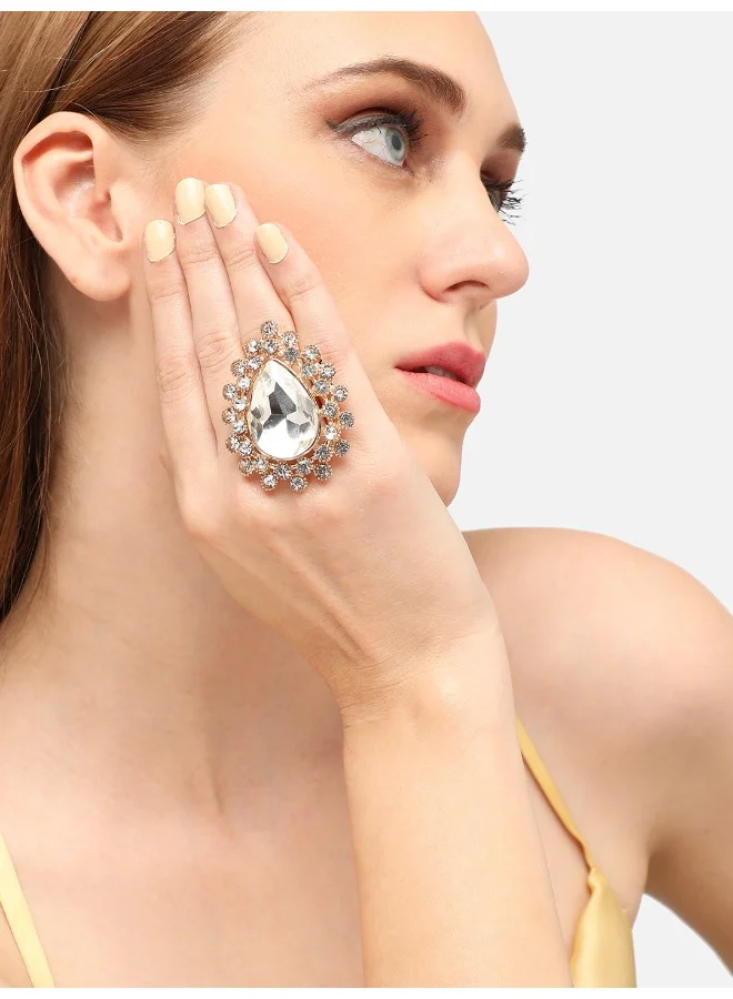 SOHI Party Artificial Cocktail Ring Jewellery