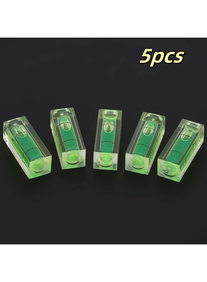 5pcs Mini Square Bubble Level Set 29mm For Carpentry Wood Carving Furniture Alignment DIY - Image 1