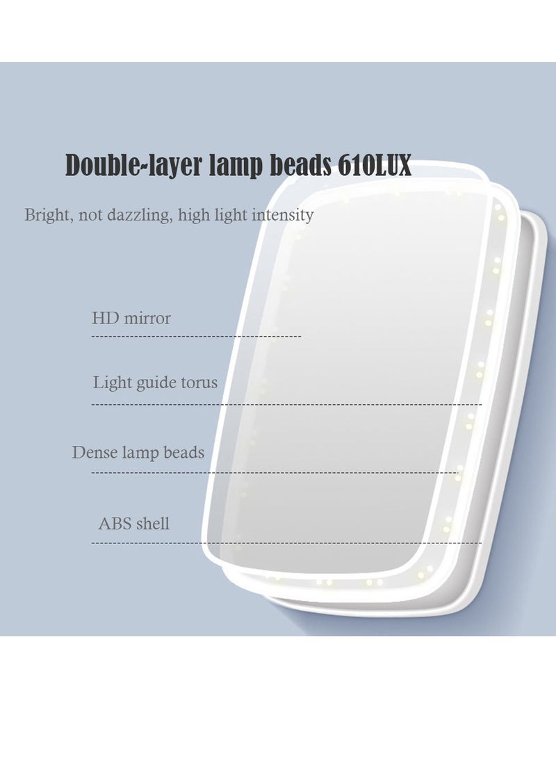 Daigiit LED Lighted Makeup Mirror White - Image 3