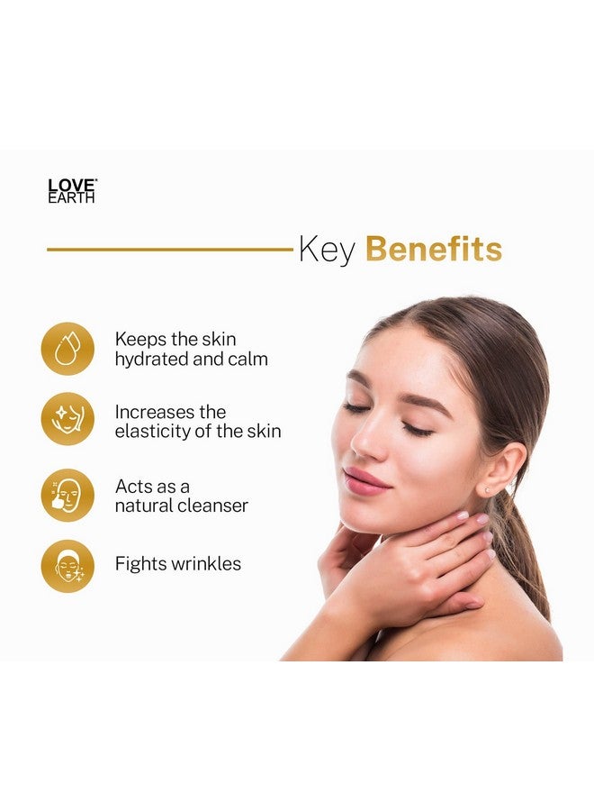 Love Earth LoveEarth 24K Gold Glass Face Oil - Radiance-Boosting Formula with Pure Essential Oils & Real 24K Gold Flakes | Hydrating, Anti-Aging & Paraben-Free Skincare | 30ml - Image 4