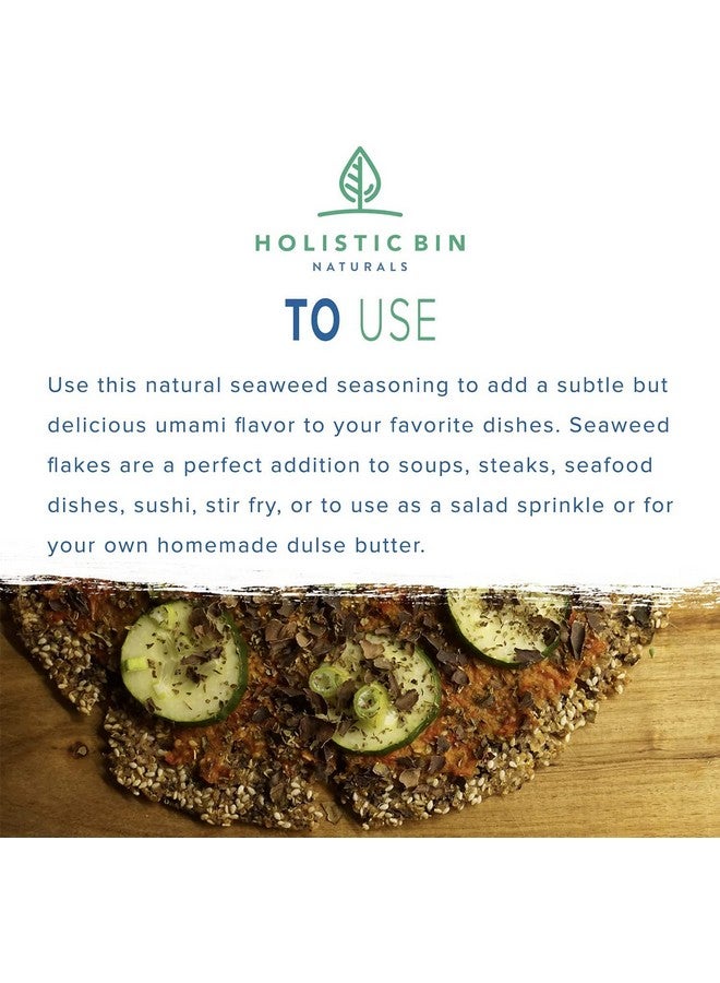 Holistic Bin Wild Icelandic Dulse Flakes by Holistic Bin | Fine Culinary Grade Organic Seaweed Superfood | 100% Pure Atlantic Dulse Seaweed for Soups, Smoothies, and Seasoning | Rich in Iodine & Minerals - Image 5
