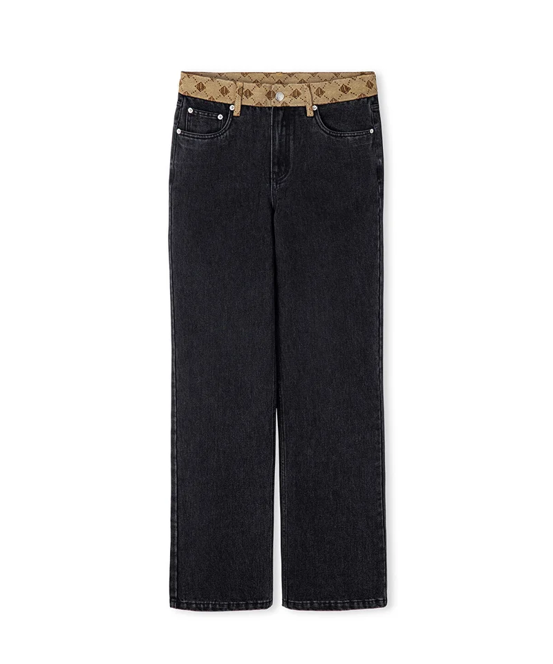 Ipekyol  Monogram Jacquard Jeans for Women | Best Price UAE