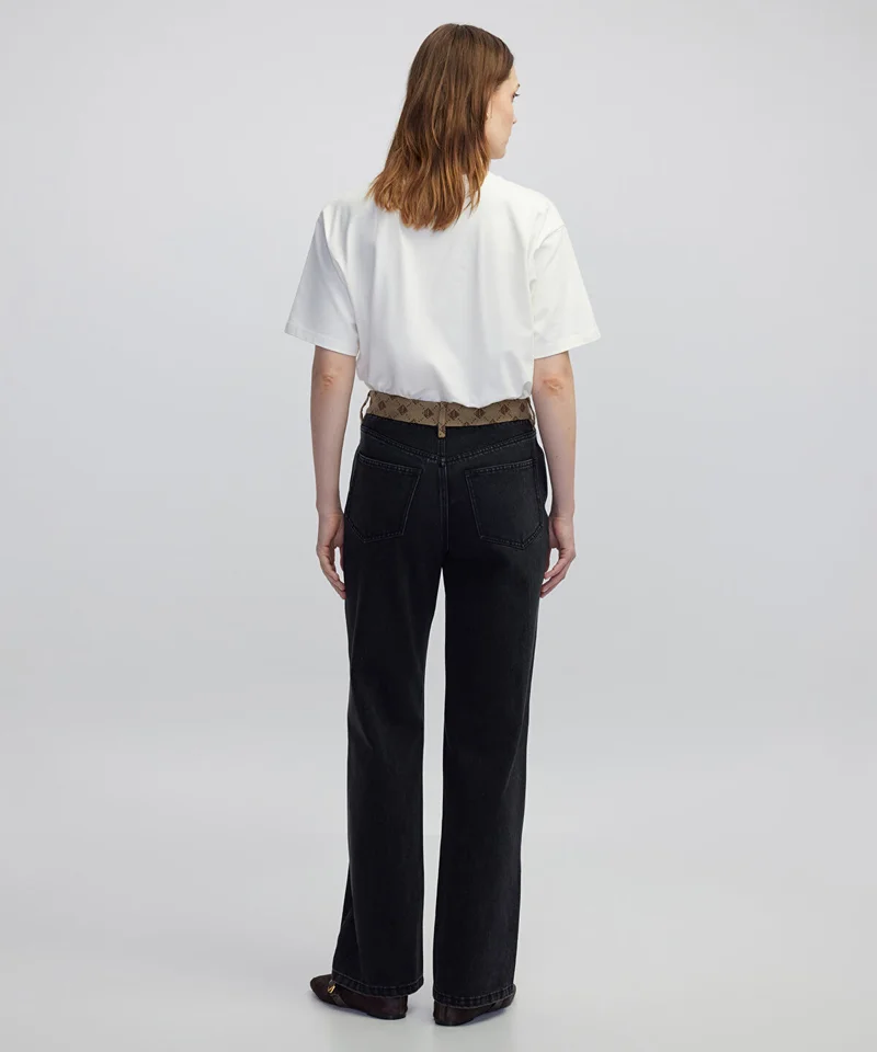 Ipekyol  Monogram Jacquard Jeans for Women | Best Price UAE