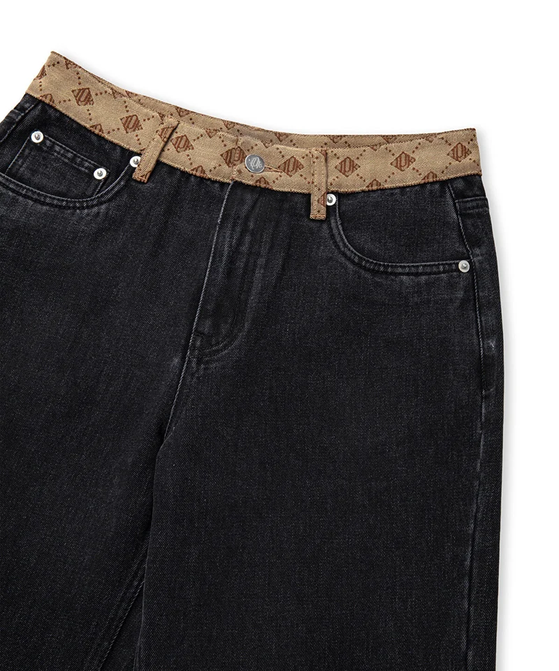 Ipekyol  Monogram Jacquard Jeans for Women | Best Price UAE