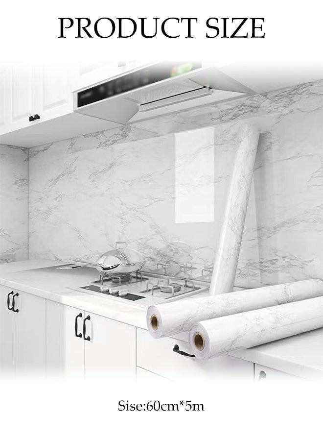 DUNISO Waterproof And Oil Proof Wall Stickers ,PVC Self Adhesive Decorative  Paper for Countertop,Cabinet, Table, Shelves, Furniture Renovate and Covering Decoration,Easy to Remove（60CM*500CM） - Image 2