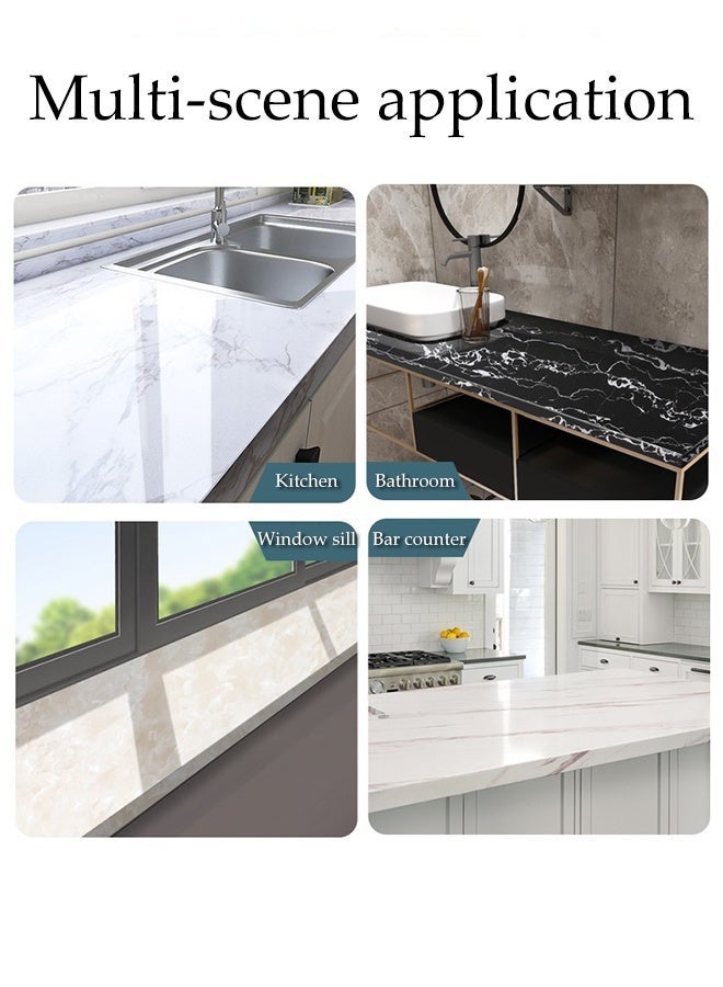 DUNISO Waterproof And Oil Proof Wall Stickers ,PVC Self Adhesive Decorative  Paper for Countertop,Cabinet, Table, Shelves, Furniture Renovate and Covering Decoration,Easy to Remove（60CM*500CM） - Image 3