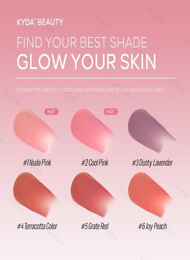 KYDA Cheeks Liquid Blush, Cream Blush, Matte Finish, 5 Shades, Tube Container - Image 3