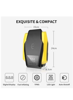 Womdee Air Compressor Tire Inflator, Womdee Pump DC 12V Portable Air Compressor for Car Tires, 150 PSI Tire Pump with LED Light, Digital  - Image 2