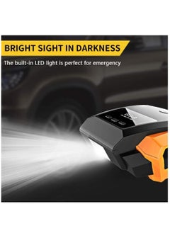 Womdee Air Compressor Tire Inflator, Womdee Pump DC 12V Portable Air Compressor for Car Tires, 150 PSI Tire Pump with LED Light, Digital  - Image 5