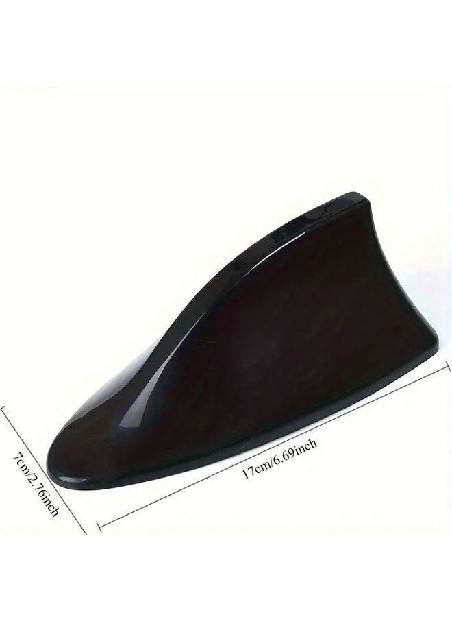2pcs Black Car Shark Fin Antenna Cover For VW Passat Golf Polo Tiguan Jetta - Image 3