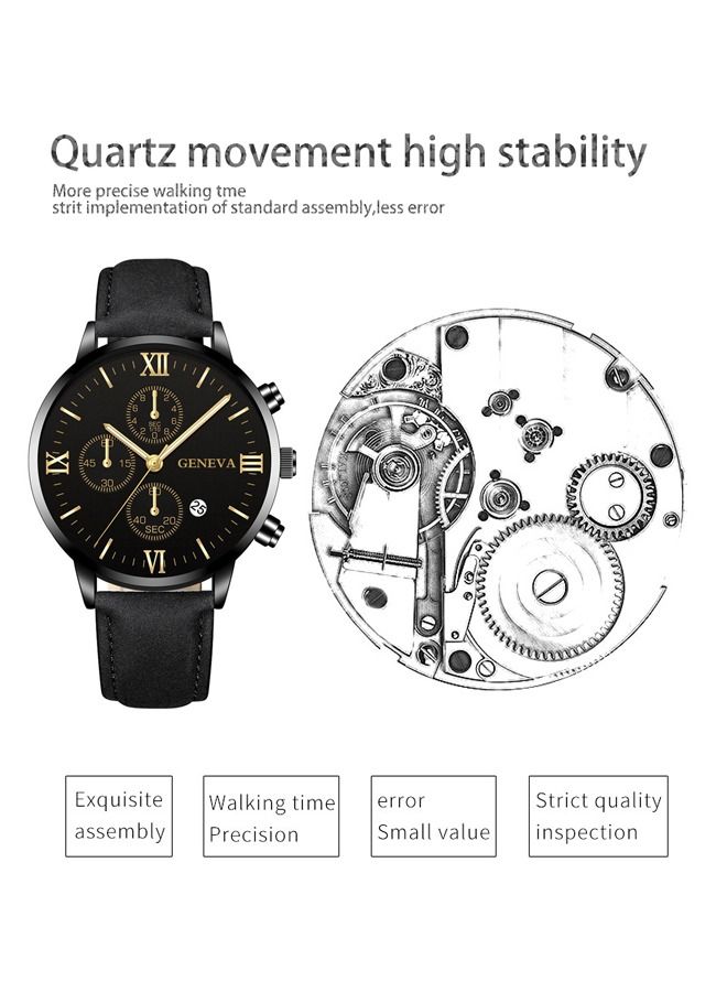 Geneva Men's Fashion Style Quartz Analog Watch  - Image 2