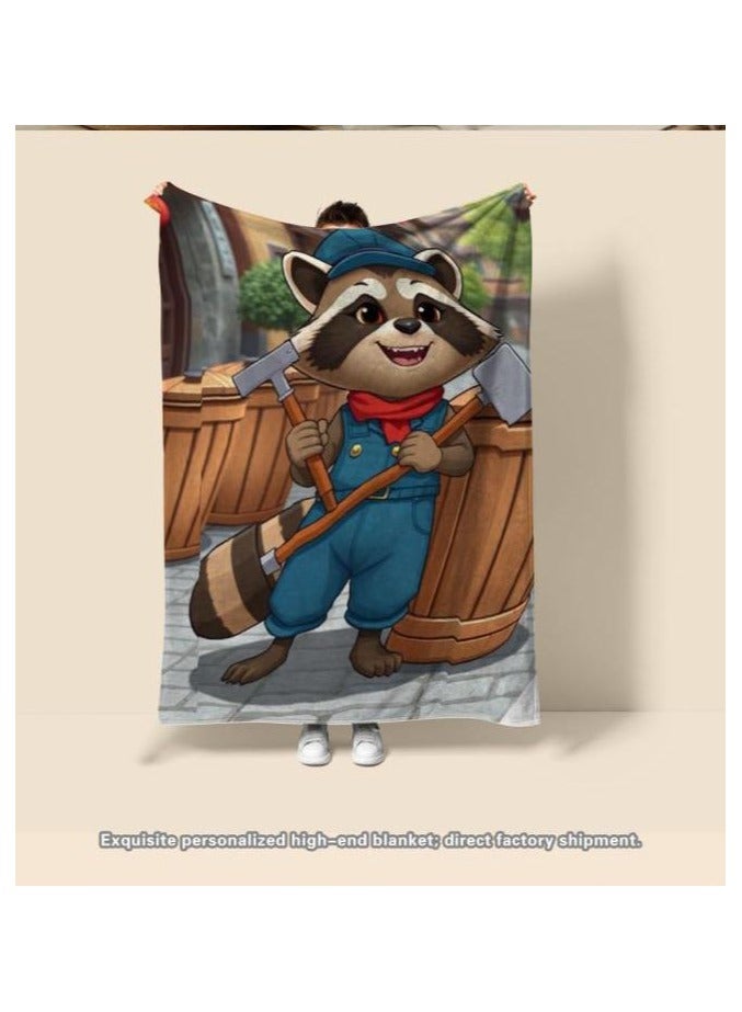 general Children's or student cartoon flannel thin blanket (warm and comfortable, suitable for sleep, games) 100cm*150cm - 932 - Image 4