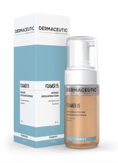 %15 Glycolic Acid Exfoliating Face Wash | Anti-Wrinkle Anti-Aging Anti-Acne | Deep Clean Facial Cleanser, Fades Age Spots Evens Tone & Cell Renewal | Dermaceutic Skincare (100 ml)
