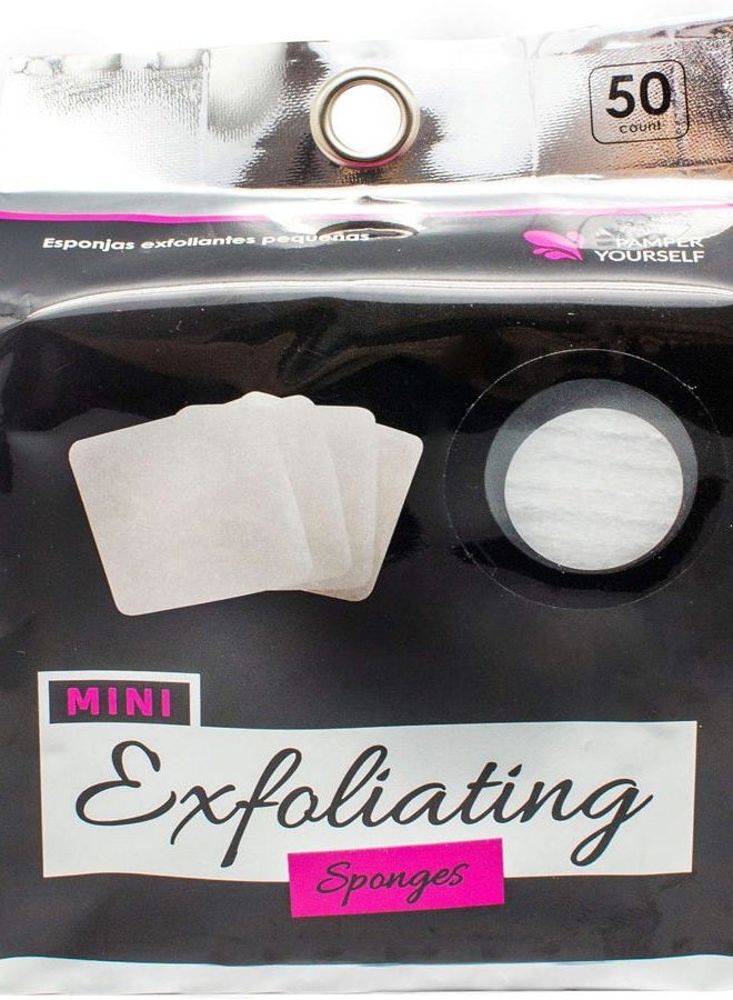 Jacent Mini Exfoliating Sponges: Square Facial Cleansing and Makeup Removal Pads, Suitable For All Skin Types - Image 1