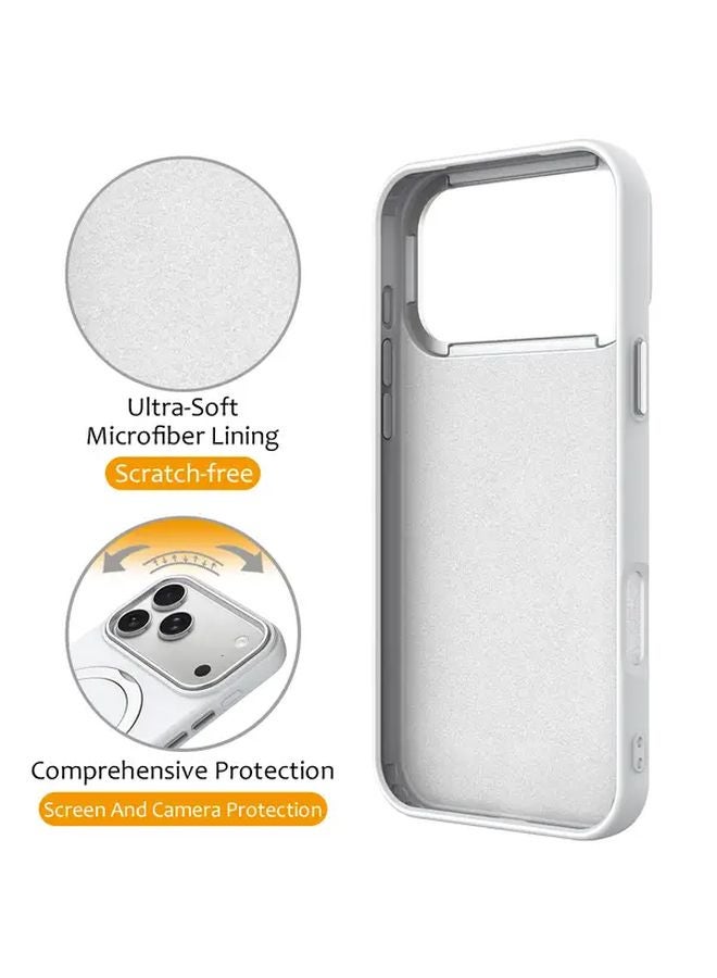 Apricot Universal Air Full Body Protective Case For iPhone 16 Pro Max With 360 Rotating Stand - Image 3
