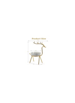 Generic Ceramic Ashtray Fawn Ashtray Decoration Decoration Creative Home Living Room Modern Personality Trend White Ashtray for Office, Indoor, Home, Outdoor  - Image 2