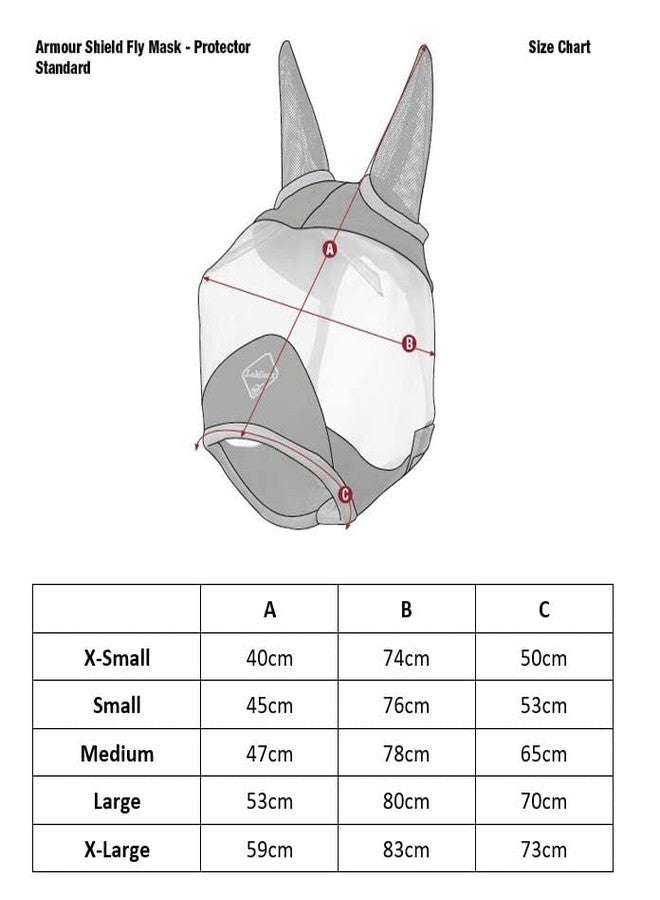 LeMieux ArmourShield Pro Half Fly Mask (Navy - Large) - Image 5