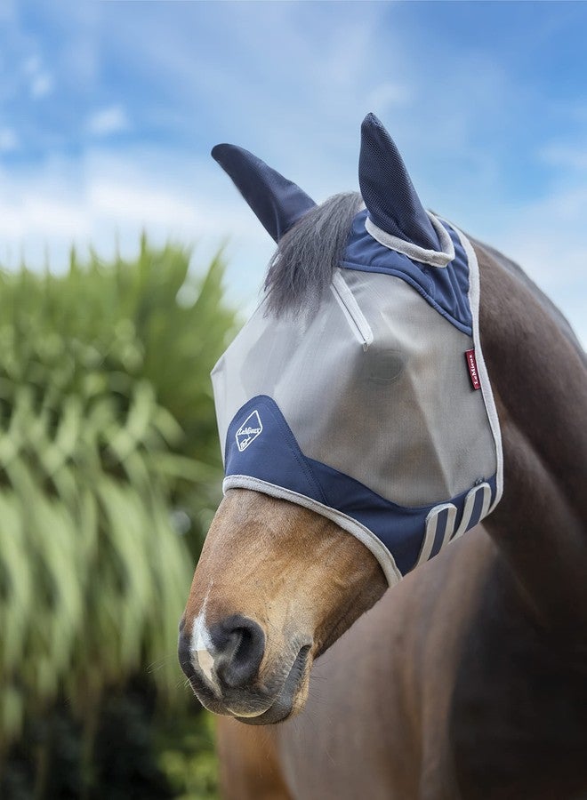 LeMieux ArmourShield Pro Half Fly Mask (Navy - Large) - Image 3