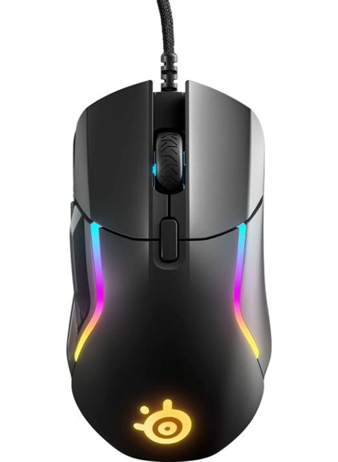 SteelSeries Rival 5 Precision Multi-Genre Gaming Mouse, Up to 18000 CPI Optical Sensor, 1000Hz / 1ms Polling Rate, 9 Prog Buttons, 10-Zone RGB Ilumination, 2m Super Mesh Cable, Win, Mac, Linux | 62551 - Image 1