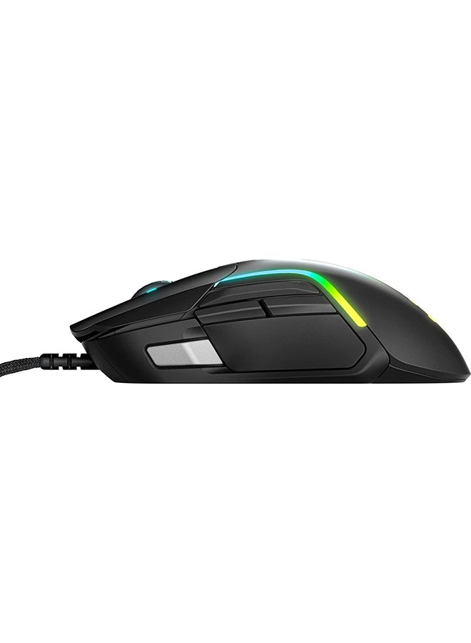 SteelSeries Rival 5 Precision Multi-Genre Gaming Mouse, Up to 18000 CPI Optical Sensor, 1000Hz / 1ms Polling Rate, 9 Prog Buttons, 10-Zone RGB Ilumination, 2m Super Mesh Cable, Win, Mac, Linux | 62551 - Image 4