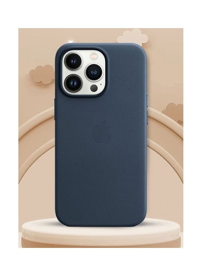 CATANES - iPhone 14 Pro Max Case And Cover Leather Case With Magsafe Midnight Blue - Image 1