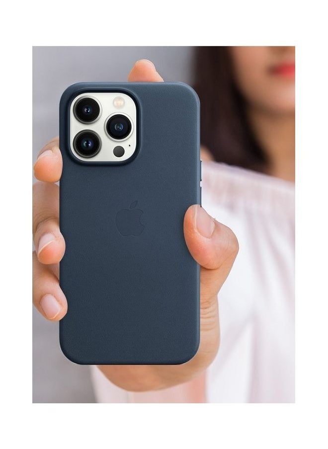 CATANES - iPhone 14 Pro Max Case And Cover Leather Case With Magsafe Midnight Blue - Image 1