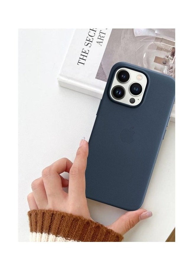 CATANES - iPhone 14 Pro Max Case And Cover Leather Case With Magsafe Midnight Blue - Image 1