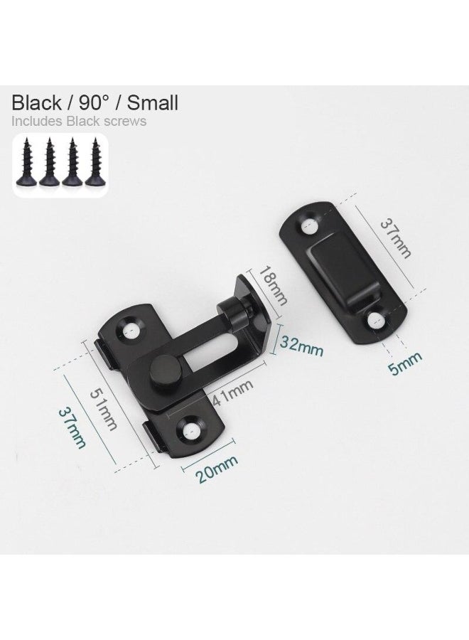 Sliding Barn Door Latch for Locking Sliding 90/180 Degree Right Angle Door Lock Gate Bolt Wine Cabinet Closet Window Door Lock Plug  - Image 4