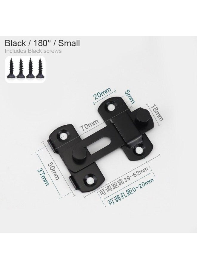 Sliding Barn Door Latch for Locking Sliding 90/180 Degree Right Angle Door Lock Gate Bolt Wine Cabinet Closet Window Door Lock Plug  - Image 3