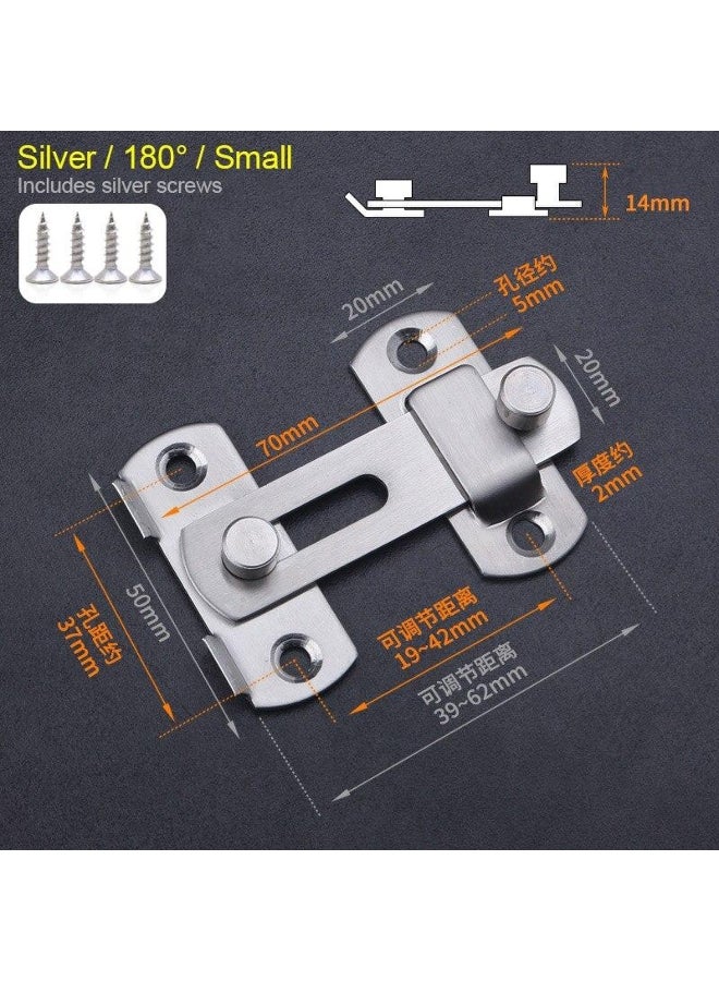 Sliding Barn Door Latch for Locking Sliding 90/180 Degree Right Angle Door Lock Gate Bolt Wine Cabinet Closet Window Door Lock Plug  - Image 1