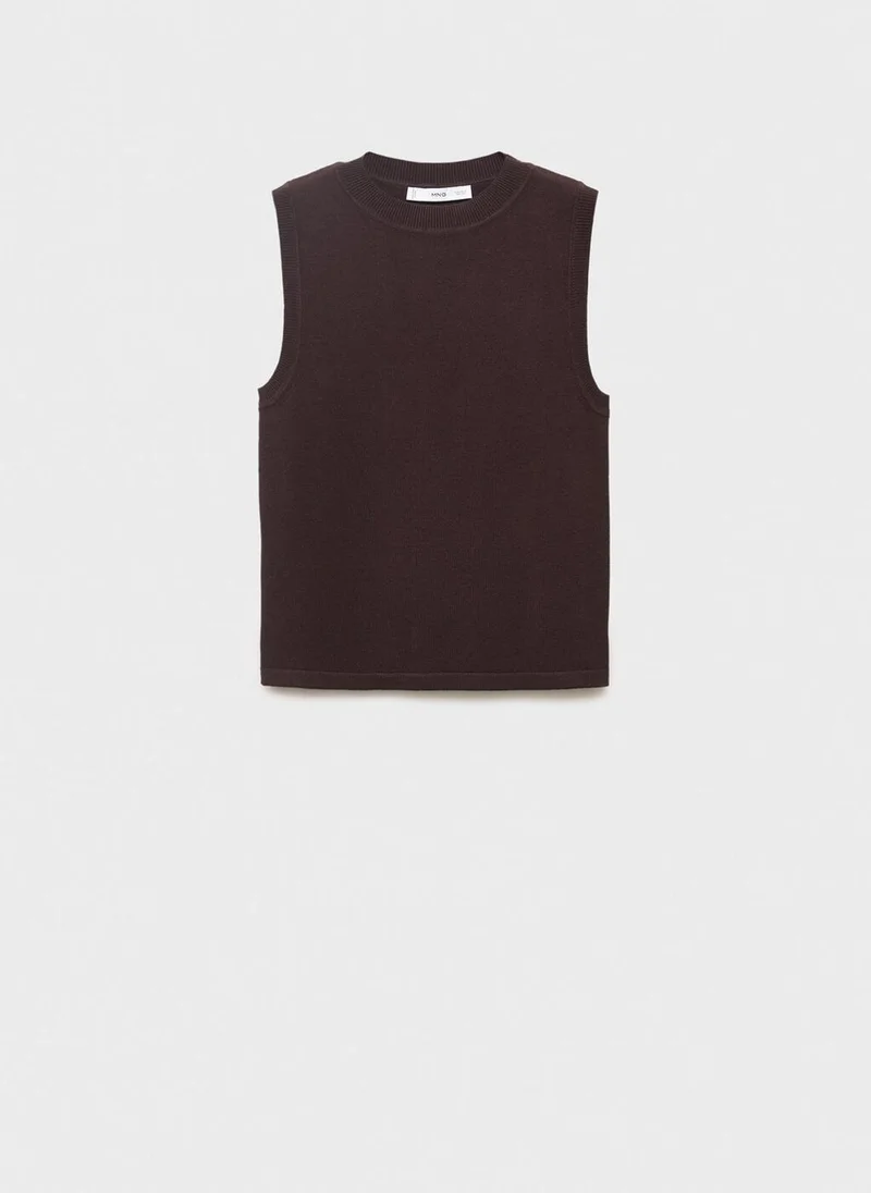 MANGO Fine-knit top