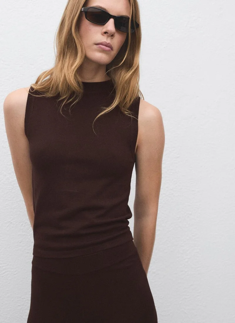 مانجو Fine-knit top