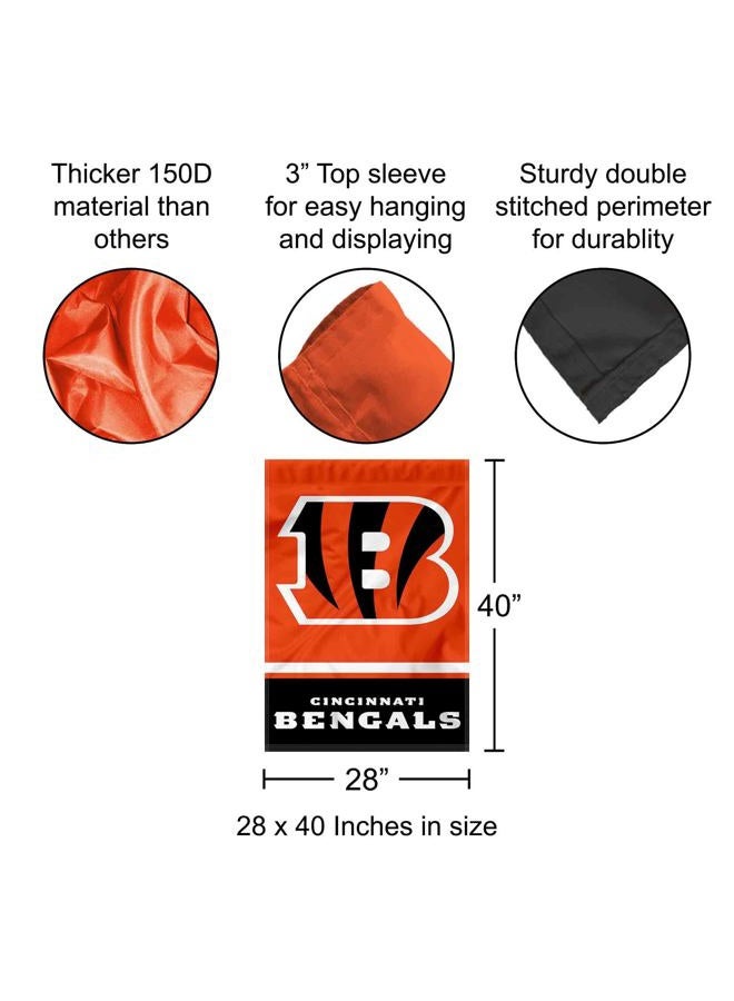 WinCraft Cincinnati Bengals Two Sided House Flag - Image 2